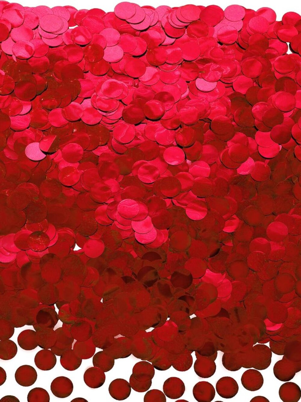 Red Foil Metallic Round Table Confetti Decor Circle Dots Mylar Table Scatter Con